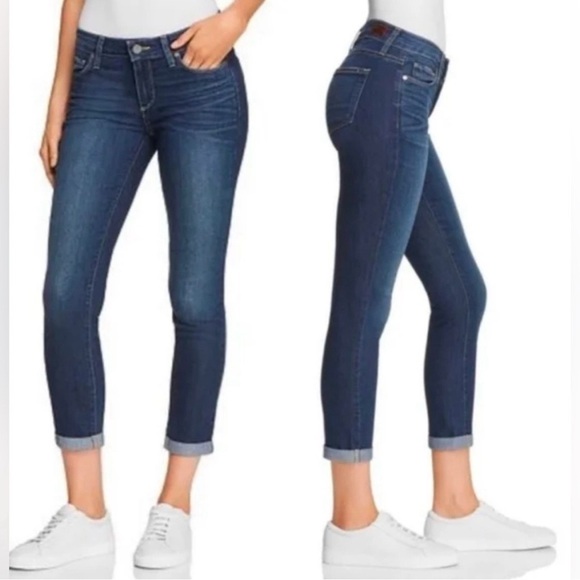 PAIGE Kylie Crop Jeans Dark Wash size 29 - Picture 1 of 6